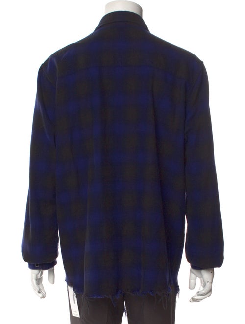 Amiri Plaid Print Long Sleeve Shirt