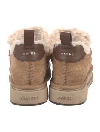 Amiri Suede Fur Trim Boots