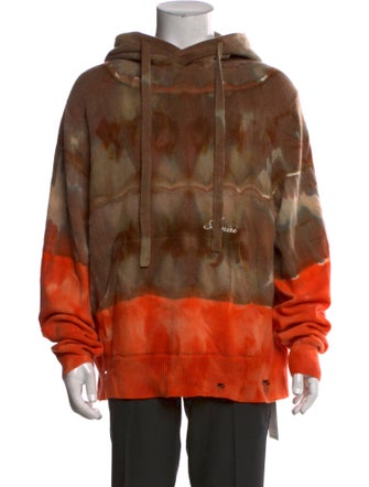 Amiri Cashmere Tie-Dye Print Pullover