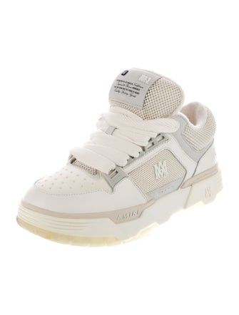 Amiri Leather Mesh Accents Sneakers
