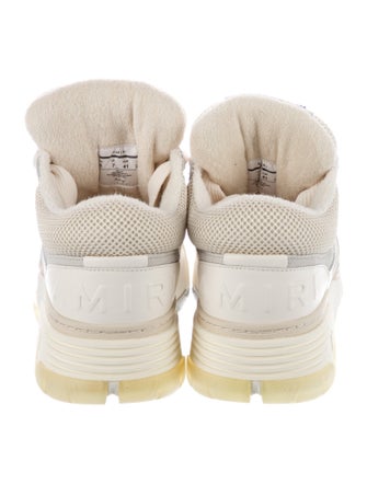Amiri Leather Mesh Accents Sneakers