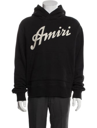 Amiri Signature Logo Graphic Print Hoodie