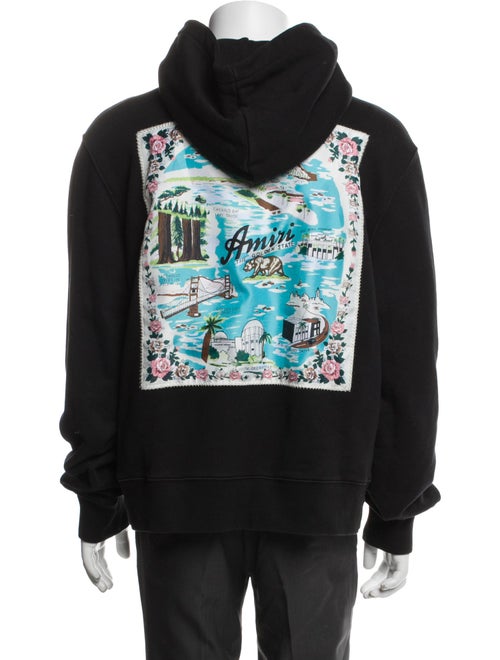 Amiri Signature Logo Graphic Print Hoodie