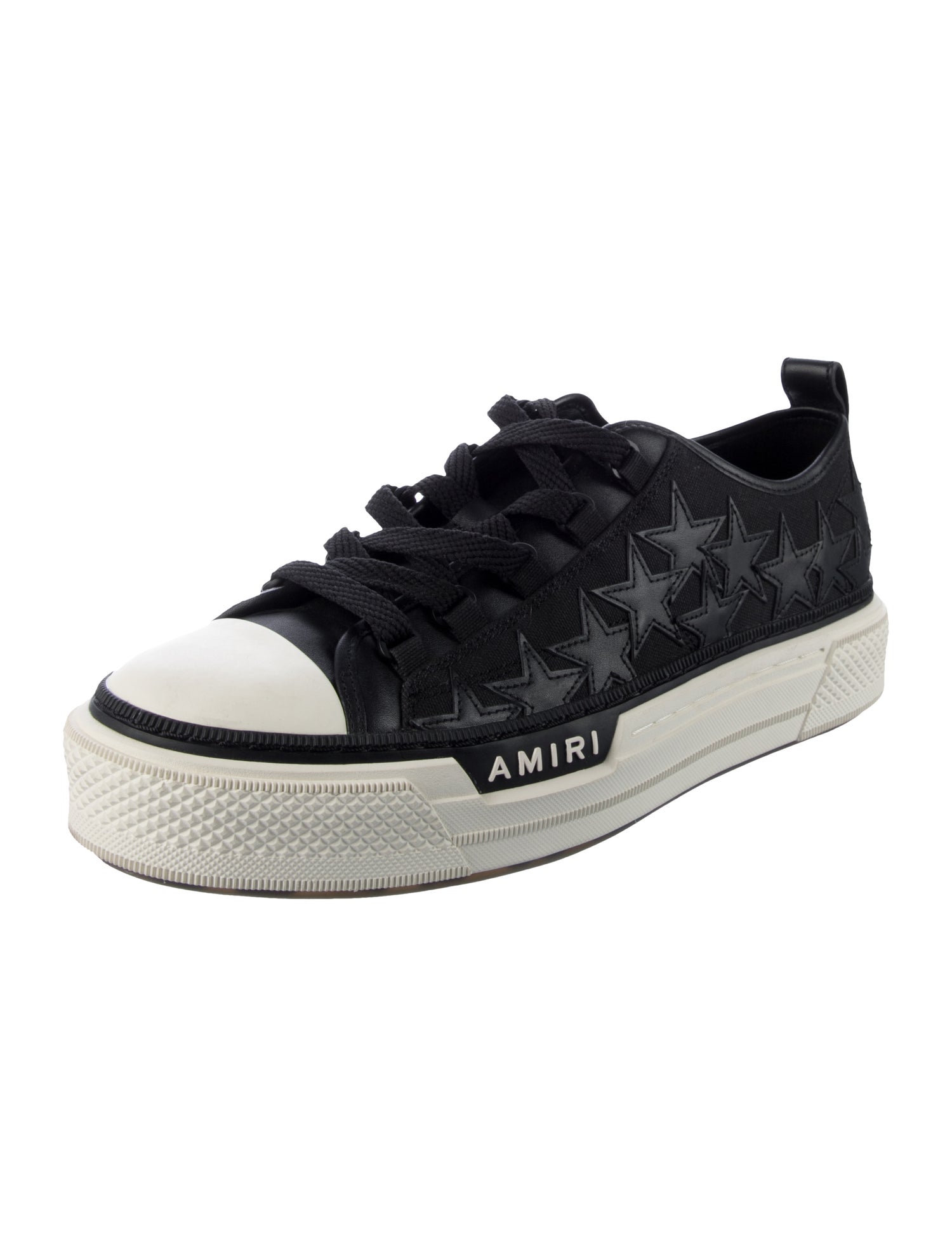 Amiri Canvas Colorblock Pattern Sneakers