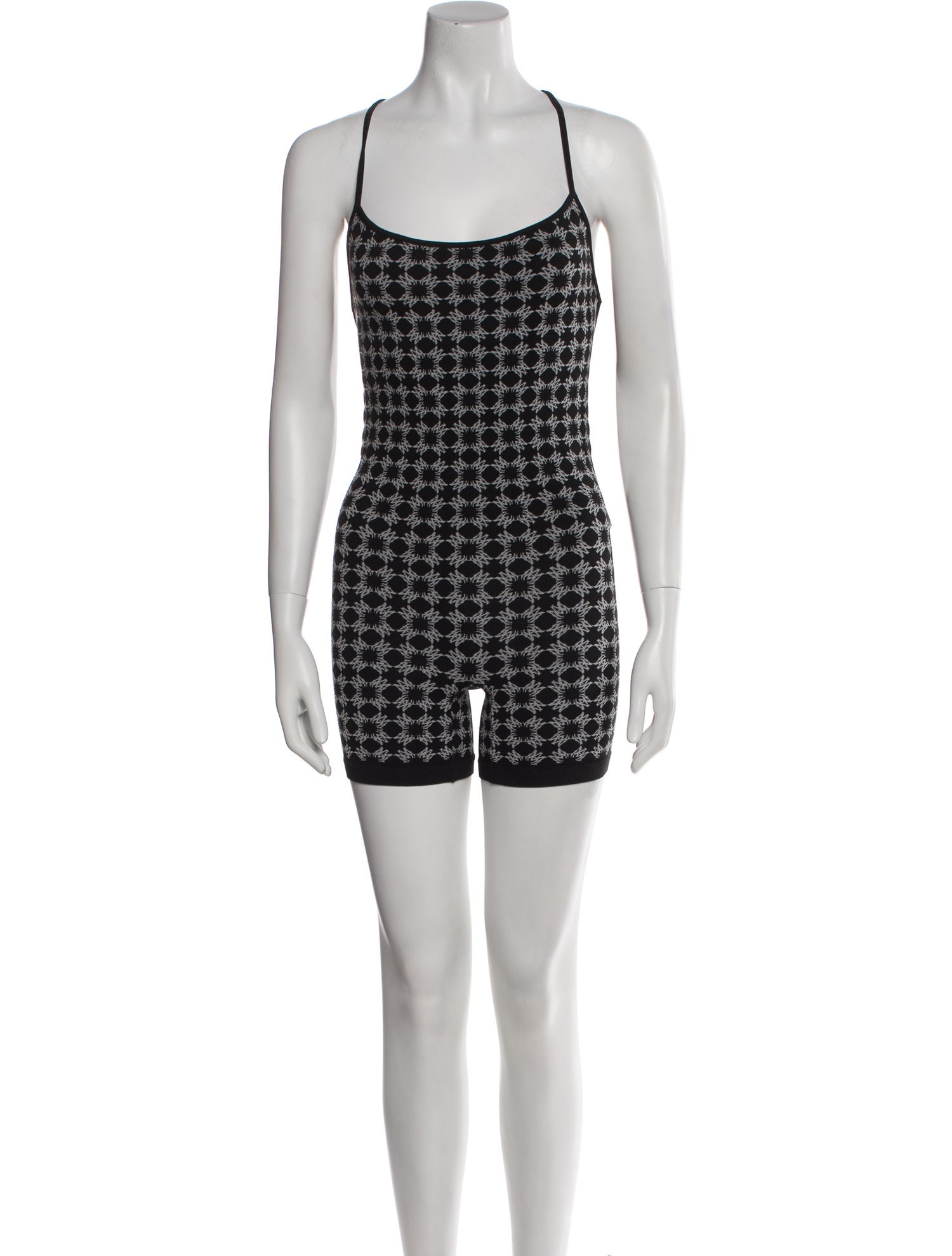 Amiri Printed Square Neckline Romper w/ Tags