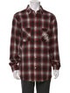 Amiri Plaid Print Long Sleeve Western Shirt