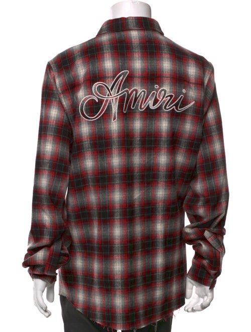 Amiri Plaid Print Long Sleeve Western Shirt