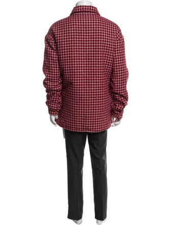 Amiri Plaid Print Parka