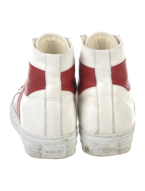 Amiri Leather Colorblock Pattern Sneakers