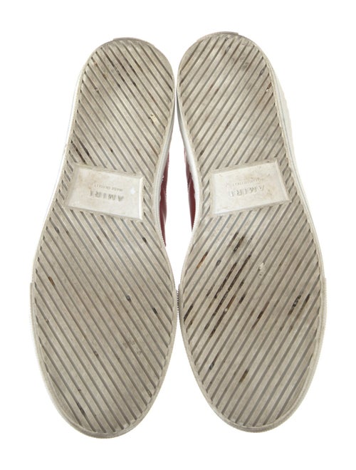 Amiri Leather Colorblock Pattern Sneakers