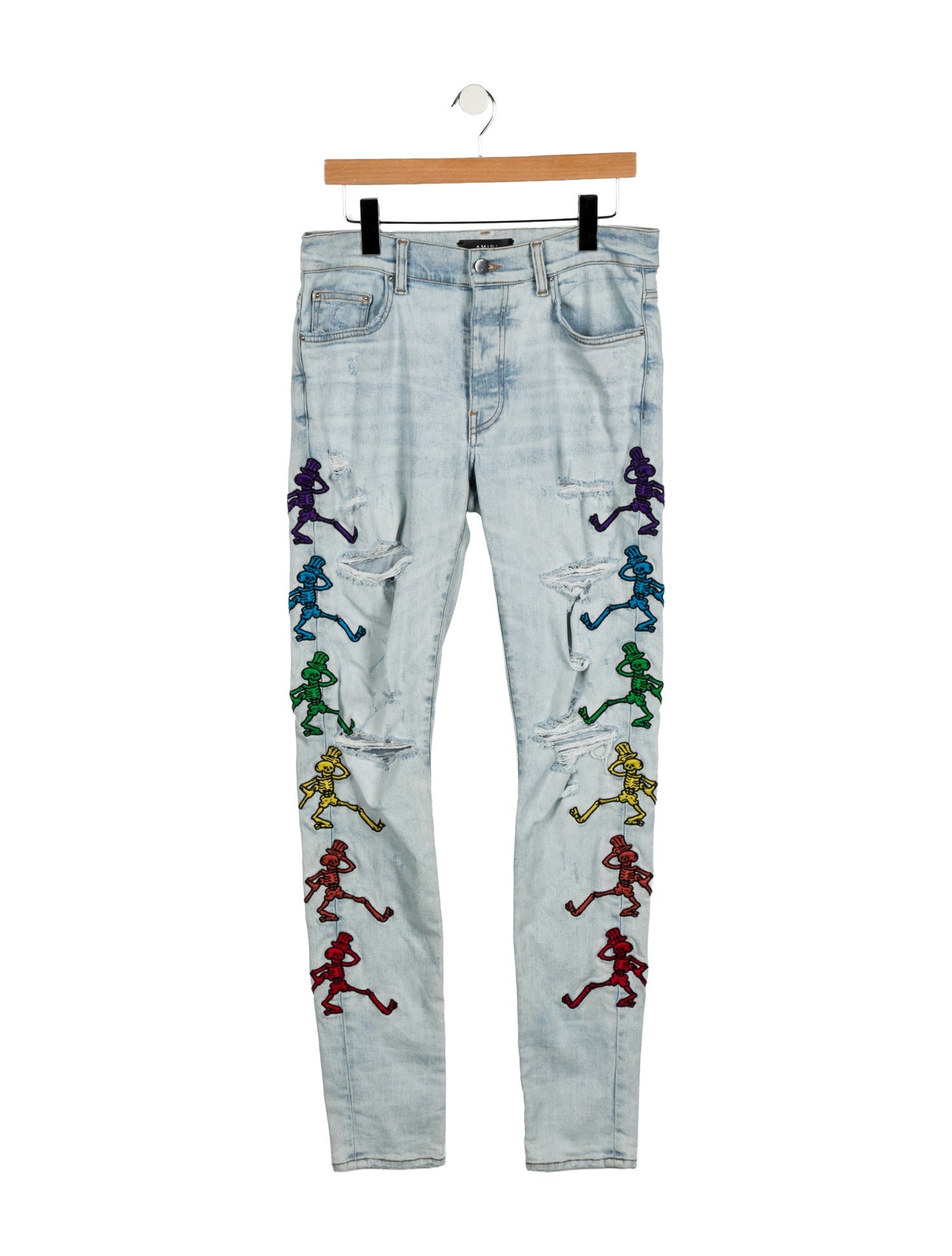 Amiri Mid-Rise Skinny Leg Jeans