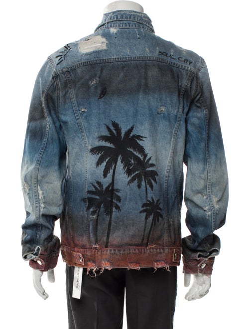 Amiri Printed Denim Jacket