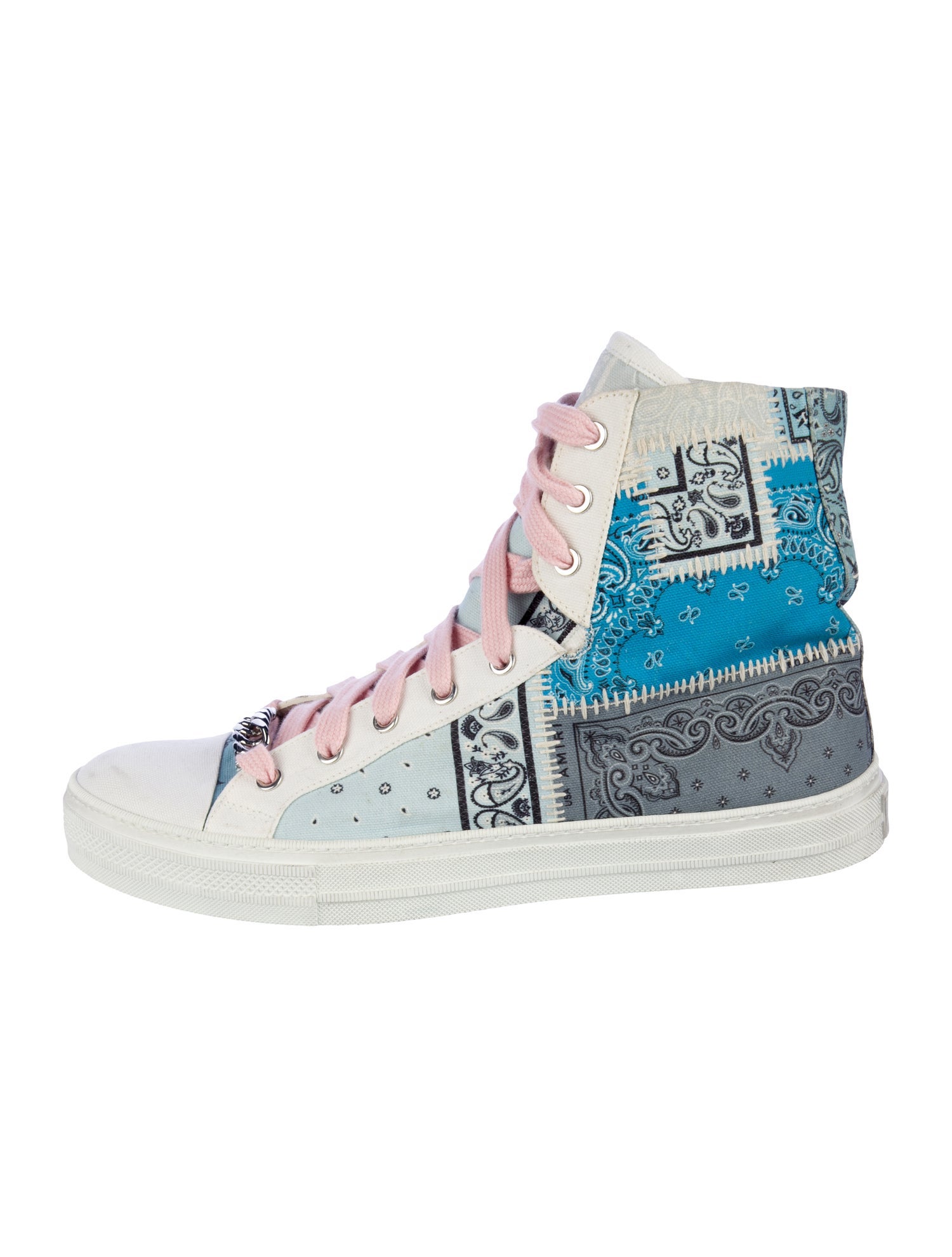 Amiri Canvas Paisley Print Sneakers