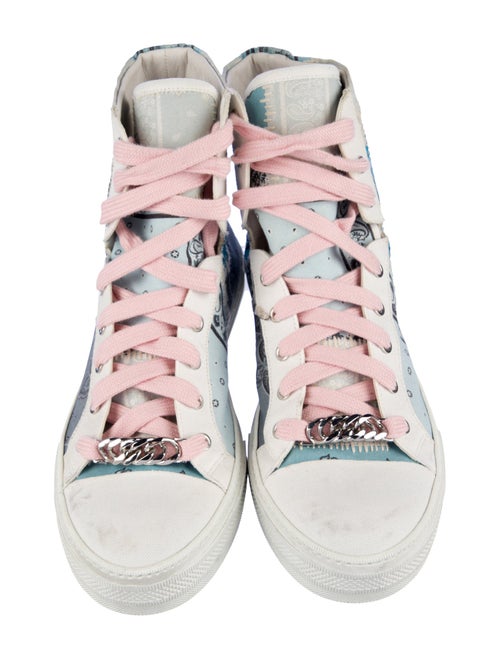 Amiri Canvas Paisley Print Sneakers