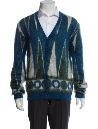 Amiri Striped V-Neck Cardigan