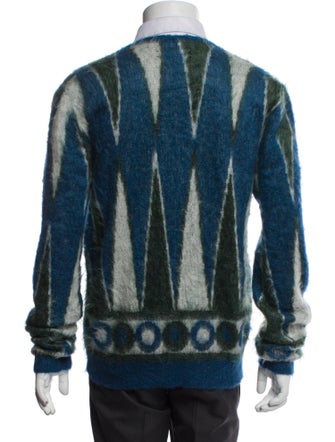 Amiri Striped V-Neck Cardigan