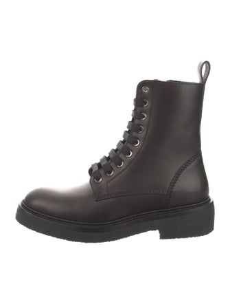 Amiri Leather Lace-Up Boots