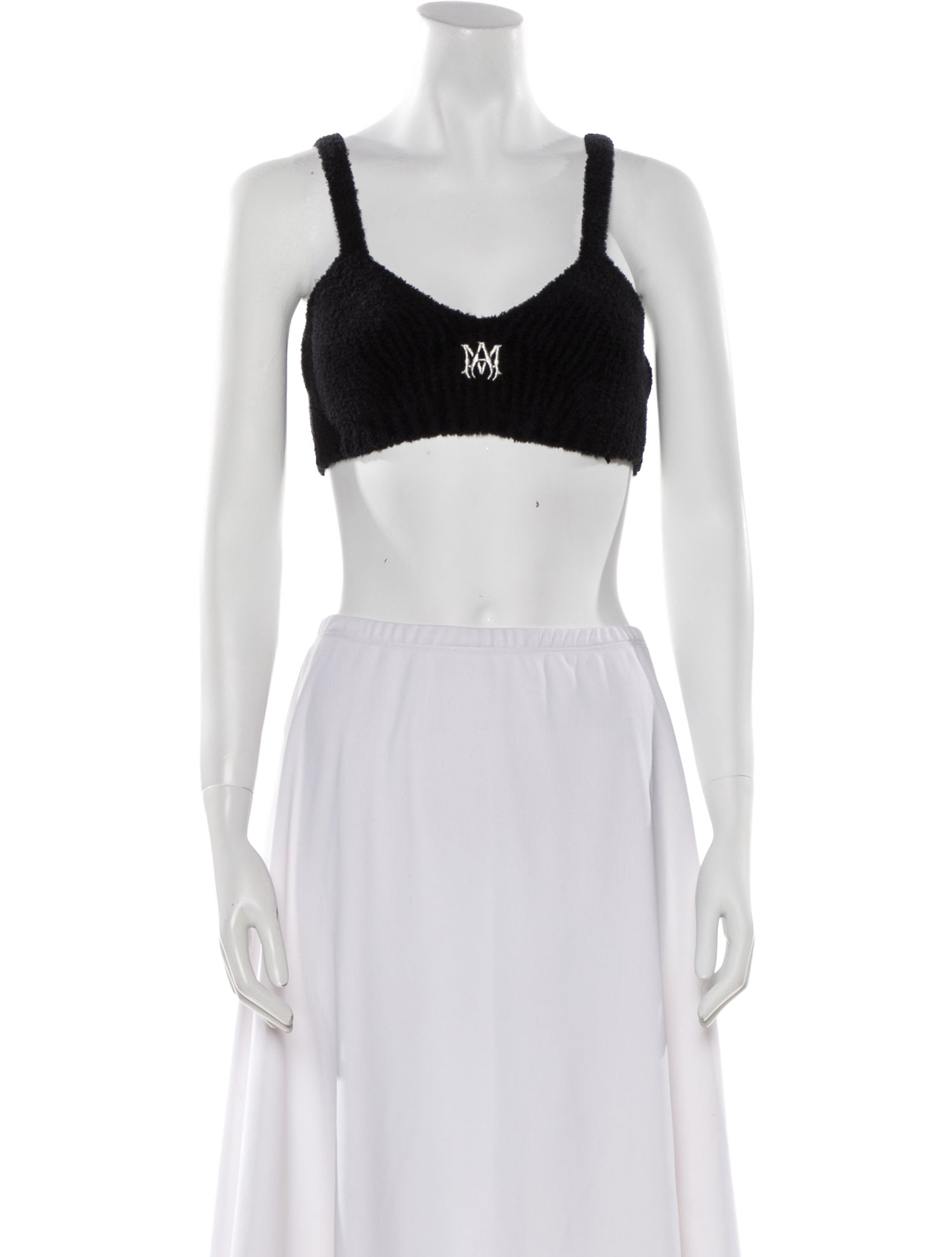 Amiri Square Neckline Sleeveless Crop Top w/ Tags
