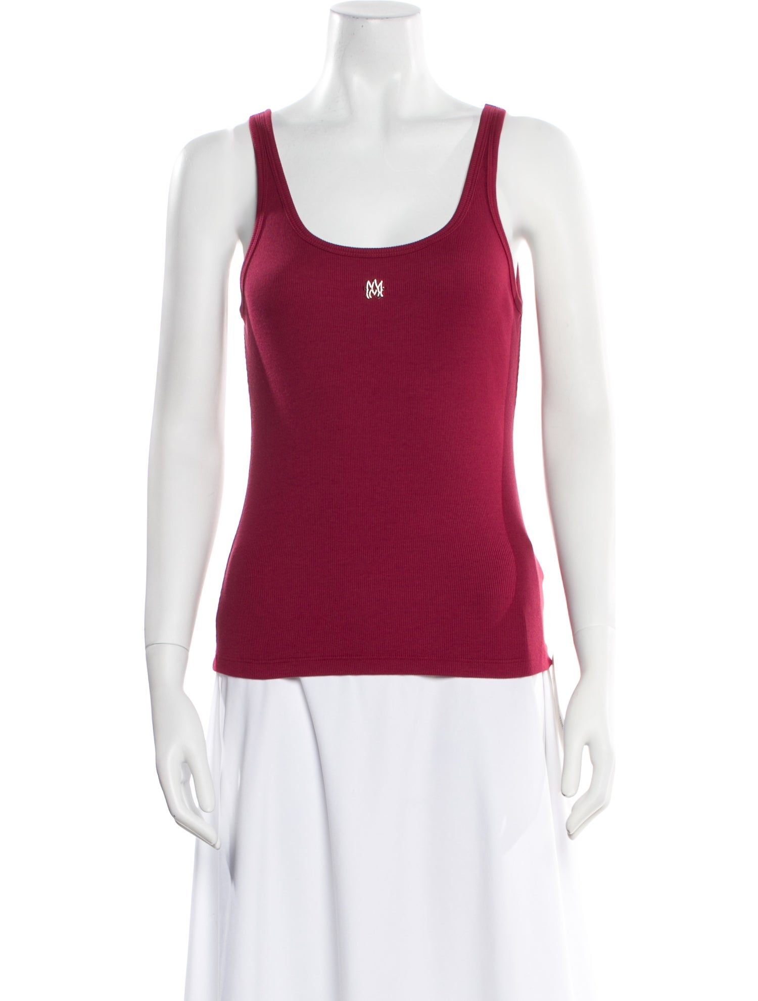 Amiri Scoop Neck Sleeveless Top