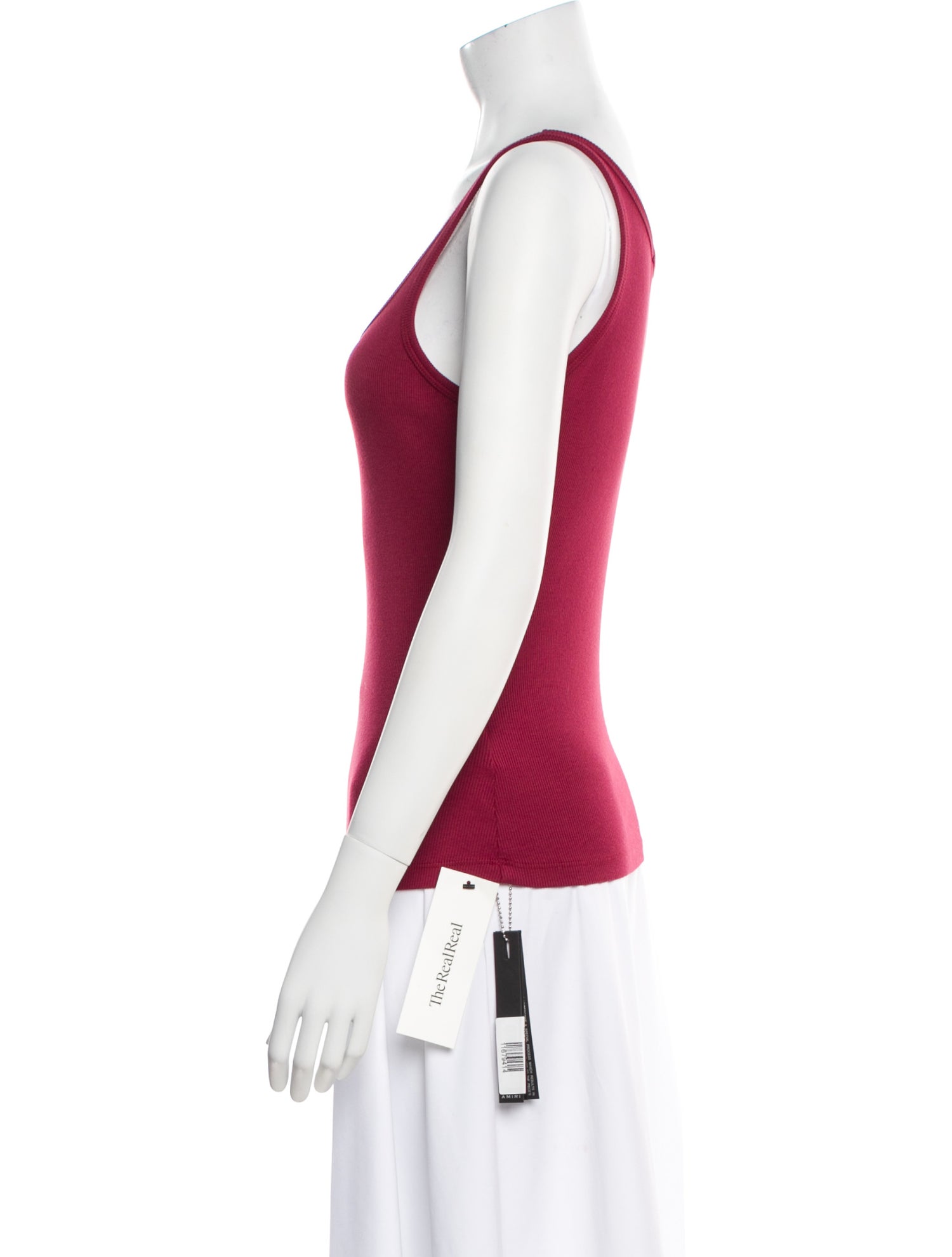 Amiri Scoop Neck Sleeveless Top