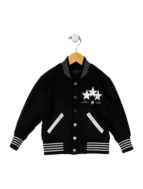 Amiri toddler boys' black and white jacket