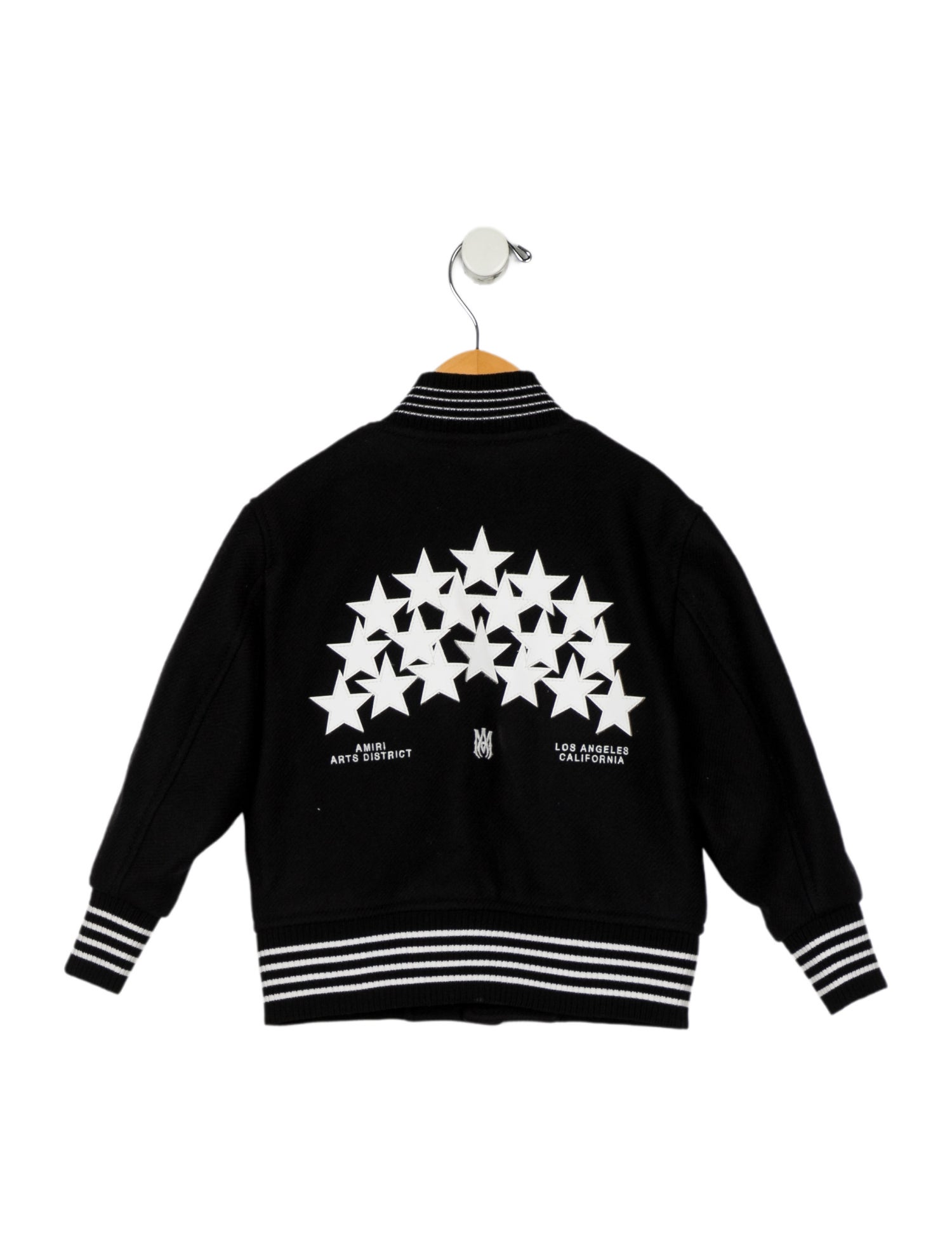 Amiri toddler boys' black and white jacket