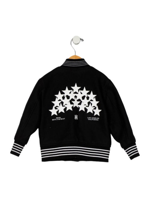 Amiri toddler boys' black and white jacket