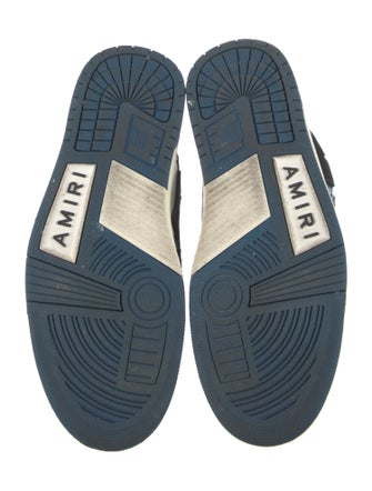 Amiri Leather Colorblock Pattern Sneakers