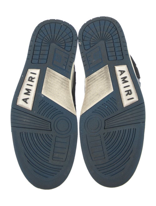 Amiri Leather Colorblock Pattern Sneakers