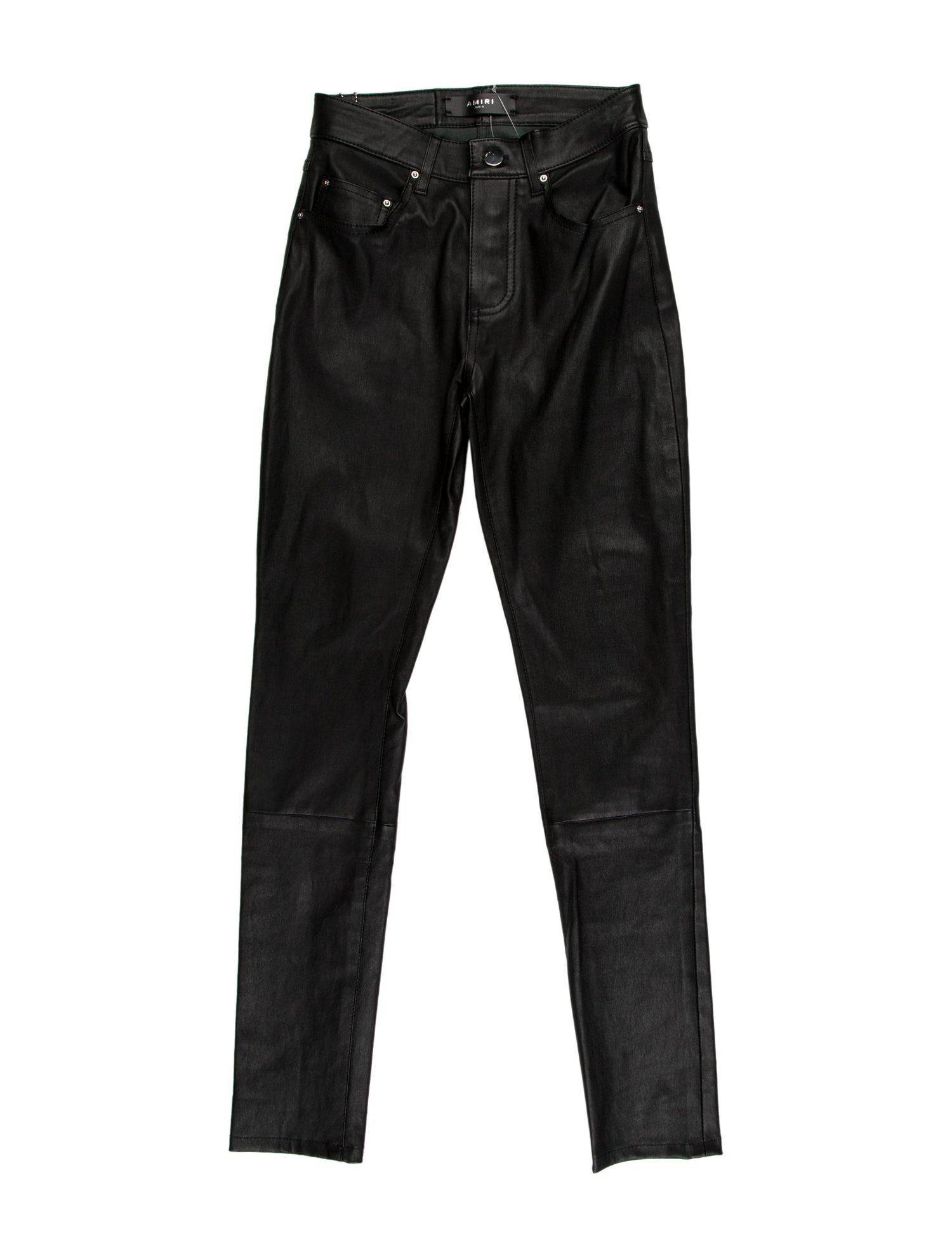 Amiri Leather Skinny Leg Pants