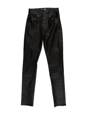 Amiri Leather Skinny Leg Pants