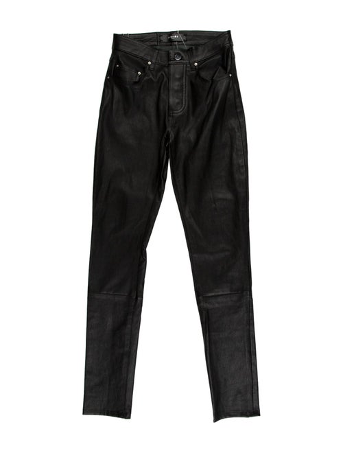 Amiri Leather Skinny Leg Pants