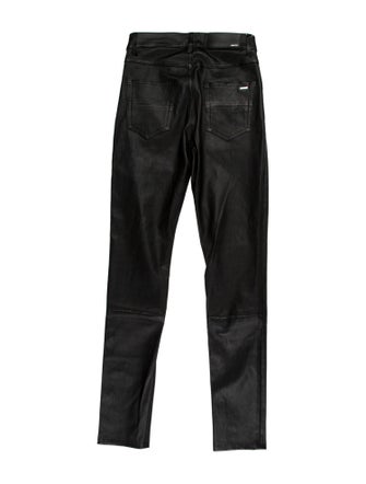 Amiri Leather Skinny Leg Pants