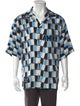 Amiri Silk Plaid Print Shirt