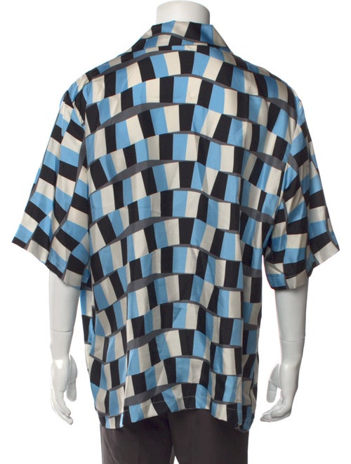 Amiri Silk Plaid Print Shirt