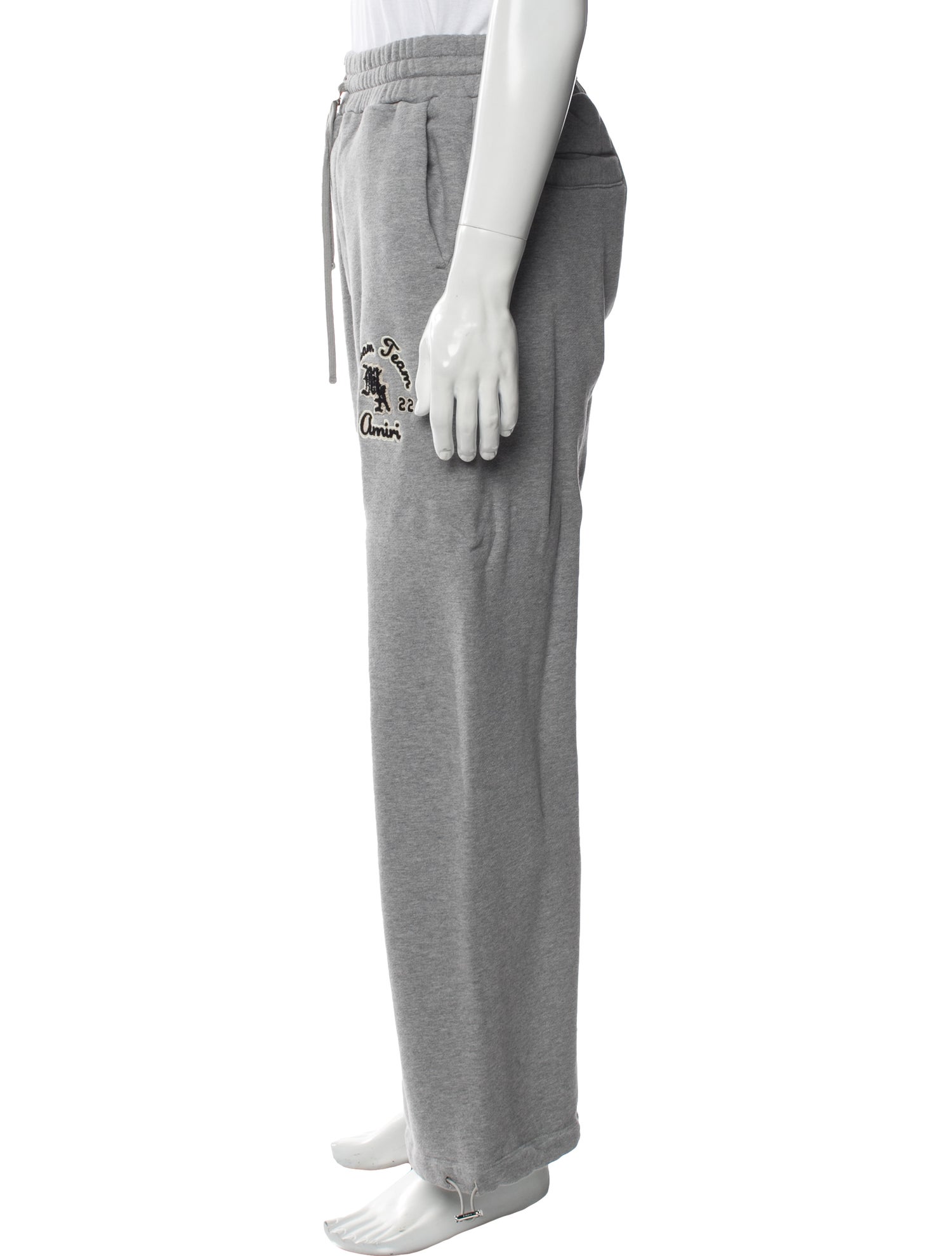 Amiri Graphic Print Embroidered Accent Lounge Bottoms