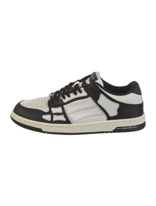 Amiri Leather Colorblock Pattern Sneakers