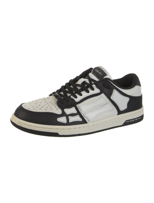 Amiri Leather Colorblock Pattern Sneakers