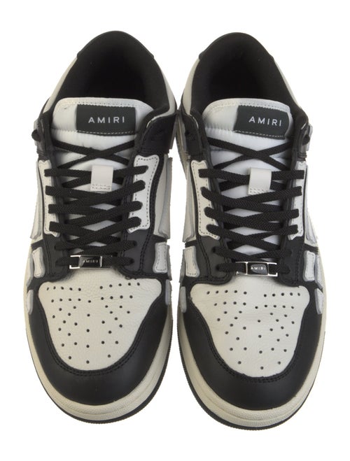 Amiri Leather Colorblock Pattern Sneakers