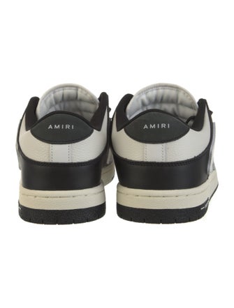 Amiri Leather Colorblock Pattern Sneakers