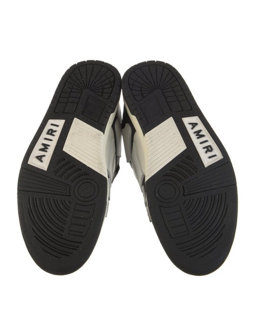 Amiri Leather Colorblock Pattern Sneakers