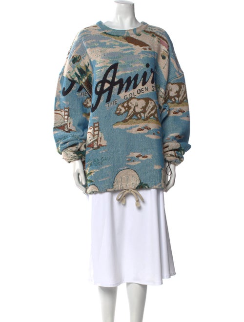 Amiri Printed Scoop Neck Sweatshirt