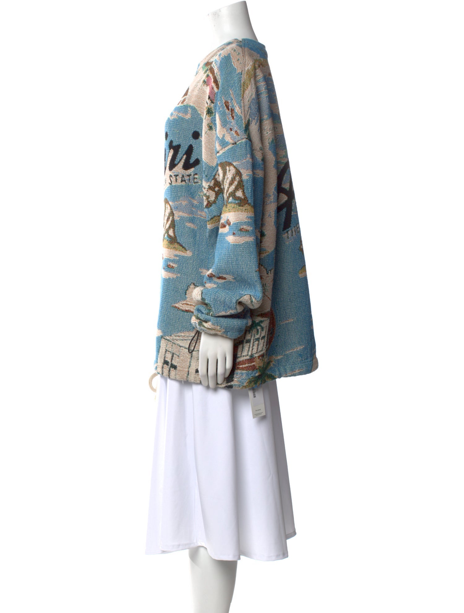 Amiri Printed Scoop Neck Sweatshirt