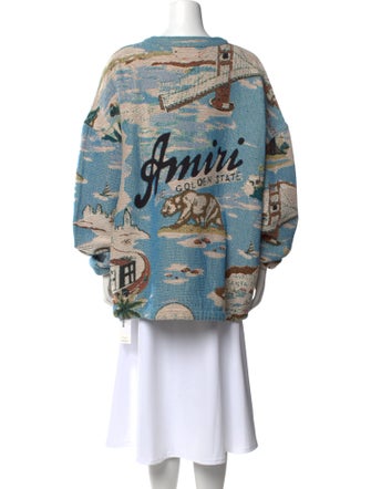 Amiri Printed Scoop Neck Sweatshirt