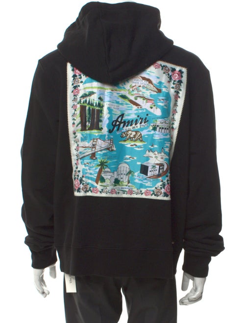 Amiri Graphic Print Crew Neck Hoodie