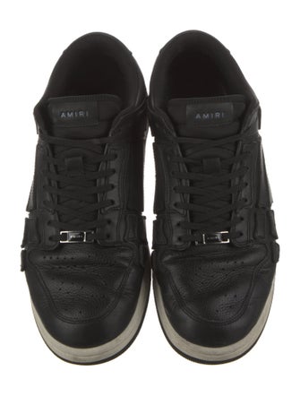 Amiri Leather Lasercut Accents Sneakers