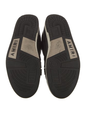 Amiri Leather Lasercut Accents Sneakers