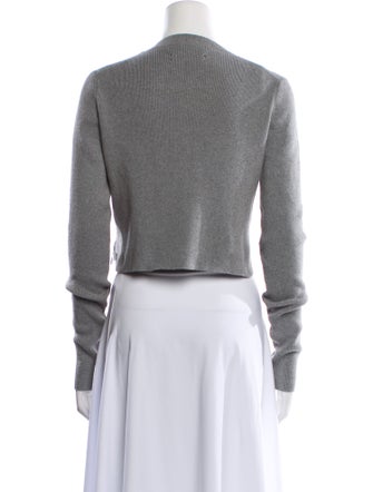 Amiri Cashmere Crew Neck Crop Top