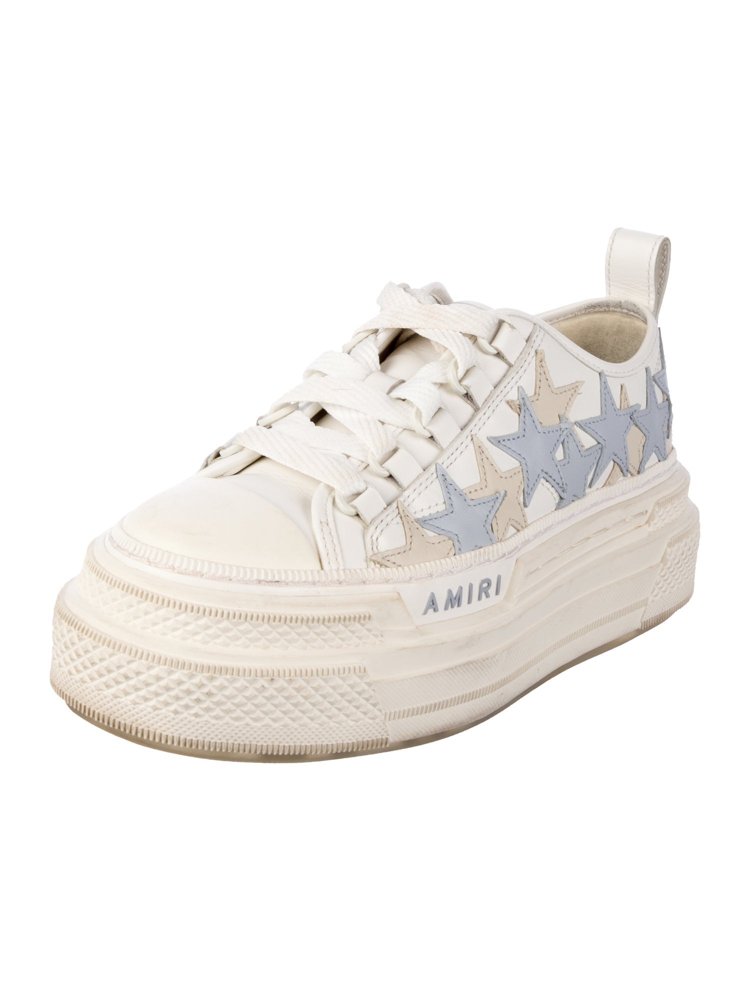 Amiri Leather Printed Sneakers