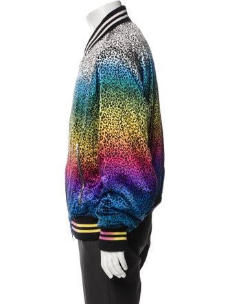 Amiri Silk Animal Print Bomber Jacket